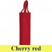 Kimood Cotton Canvas Bottle Bag, boros vászontáska, pamut KI0269 cherry red